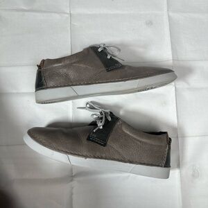 Clarks Men's Gerald Low Lace Up Shoes Grey Leather Size 11 M Extreme Comfort